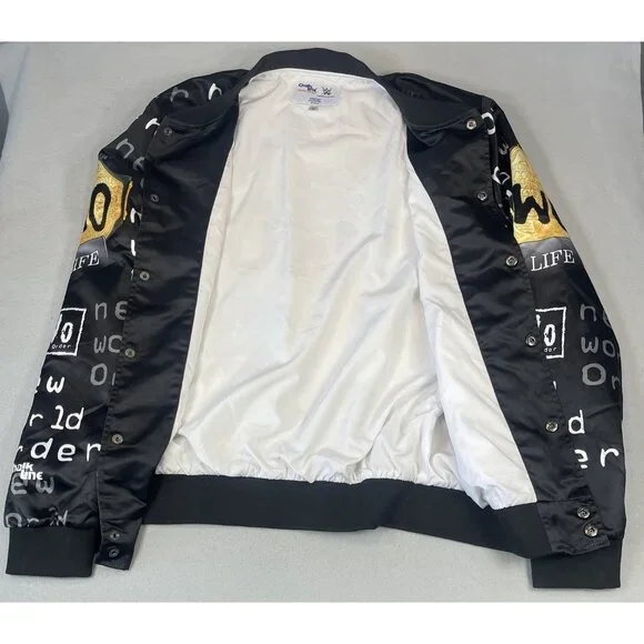 Chalk Line WWE NWO 4 Life Satin Jacket New World Order Black Adult Small - RARE